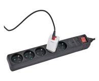 HAMA Listwa antyprzepięciowa 5GN, 1,4M - 1416398 - zdjęcie 2